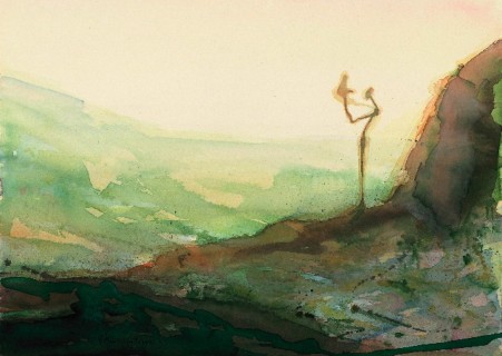 Applauding Figure in a Landscape