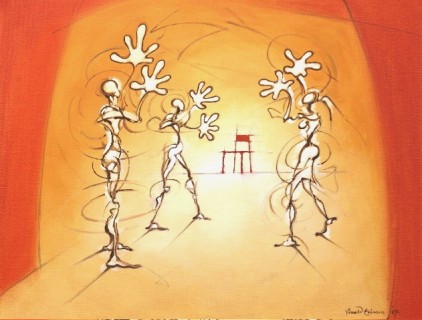   Applause and an empty chair, 60 x 70 cm, private collection